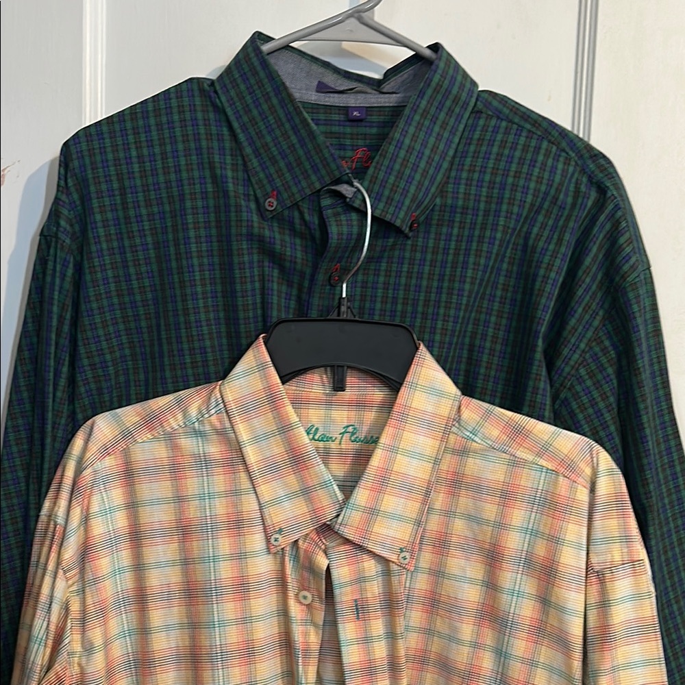 Men's Multicolor Plaid Shirts
